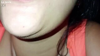 Close-Up Mexican Whore Gags on Huge Cock Swallows Cum Gift