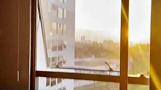 late afternoon wrecking whore's asshole cumming deep inside