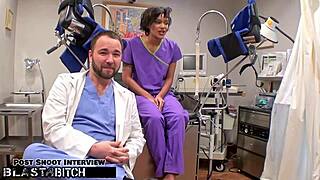 Doctor Tampa Blasts Petite Student Jackie Banes with Cum