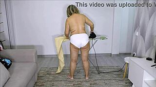 mature babe starts day with intense anal pounding session