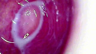 camera deep inside wet pussy catches intense orgasm