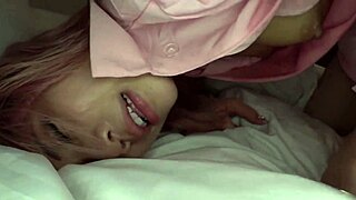 flashy hair face overflowing ass standout gal cosplay party sex night part3 🔥🍑