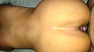 He pounds my plugged ass doggystyle till we both cum hard 😍🍑