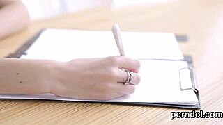 Innocent Tease Turns to Hard Teacher Plowing!