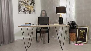 Hey, check these sexy secretaries rocking high heels for quick office bangs!