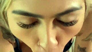 busty skinny brazilian teen's first pov blowjob casting backstage