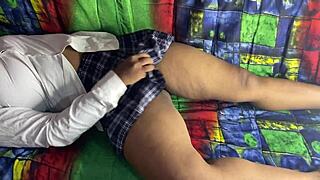 Doctor Fingers Exotic Indian Nurse to Squirting Orgasm