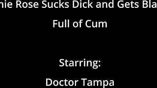 minnie rose moans loud sucking cock before creampie explosion