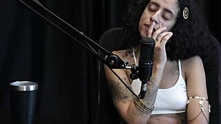 Bibi Hourani's Tattooed Tits Tease Leads to Ass Fingering Boquete