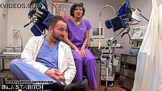 Doctor Tampa Blasts Petite Student Jackie Banes with Cum