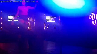 18 year old latina shakes desk dance amateur style