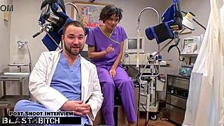 Doctor Tampa Blasts Petite Student Jackie Banes with Cum