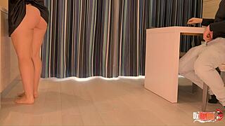 Kitchen pounding her tight latina pussy till i cum deep 😏🔥