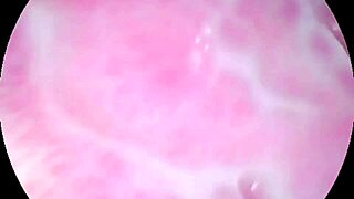 camera deep inside wet pussy catches intense orgasm