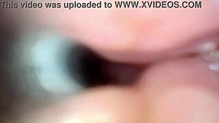 Endoscope Captures Semen Flooding Wide-Stretched Dripping Pussy