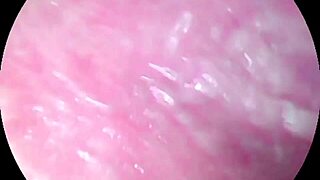 camera deep inside wet pussy catches intense orgasm