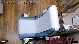 Pierced Nipples Petite Ditria Rose Moans in Latex Covid Checkup!