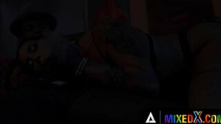 Mixedx Heidi Rims Ass Then Takes Huge Cock Deep in Her Hole!