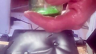 huge bottle insertion stretches ass during solo anal masturbation play