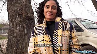 Big Ass Big Tits Latina Rides Cock In Public Cowgirl Action