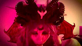 demon girl halloween lingerie rough doggystyle pounding