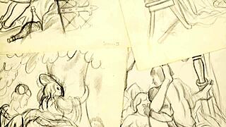 check out these steamy vintage erotic drawings