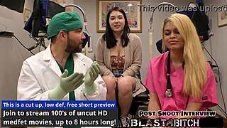 Mina Moon's shaved pussy takes huge cum blast