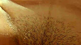 hot babe mutual masturbation game in steamy bathroom