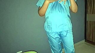 ENFERMERA MEXICANA EMBARAZADA craving CUM after hospital shift