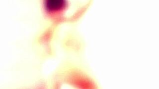 nikki benz fingers her huge clit and pussy lips in steamy jacuzzi shower solo