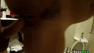 Goddess Sexydeas Bares Tan Lines Wet Pussy Post Shower Ride