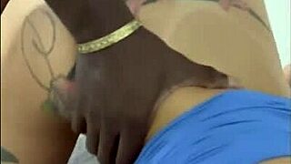 Two Huge Black Cocks Gape Ass to Gushing Orgasm