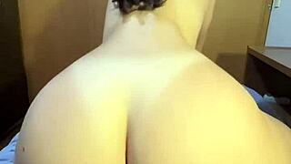 college girl's fat ass spreads wide for rough roommate anal ride