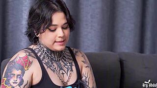 galilea trades her ass for tattoo payment with hot pussy licking