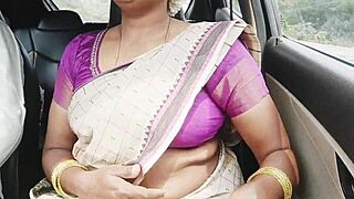 indian couple car sex with dirty talk passion
