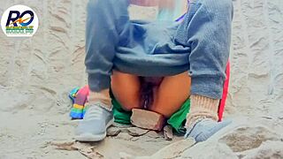 desi wife in saree strips for hairy pussy fingering on ranch