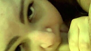 Girl gagging hard on daddy's thick choking cock?