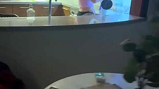 sexy alice blows boyfriend in kitchen 💦 huge cumload gulp 😍