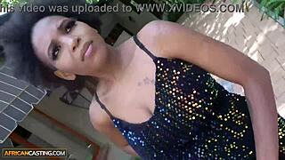 Hey check out this ebony milf with big natural tits in amateur couch casting session