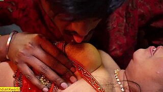 Neighbors Bhabhi's First Horny Anal Creampie Fuck with Shaved Pussy