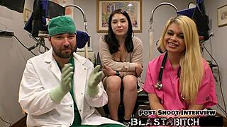 Mina Moon's shaved pussy takes huge cum blast