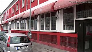 german tourist explores hannover's redlight ludwigstrasse district