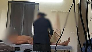 thai spa lady jerks throbbing cock finally