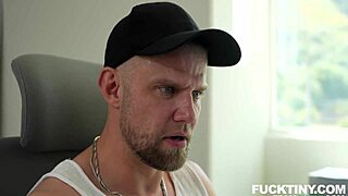 Cheerleader teases coach's throbbing cock in steamy locker room?