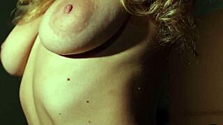 hey look at my perfect natural big tits after stripping naked wanna see my ass too