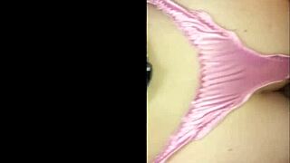 french slut in black satin panties takes deepthroat ass-to-mouth toys