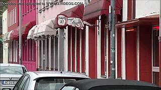 german tourist explores hannover's redlight ludwigstrasse district