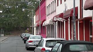 german tourist explores hannover's redlight ludwigstrasse district