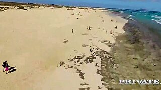 lifeguards sienna day & silvia dellai devour dick privately 🏖️🍆💦