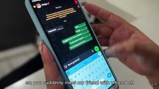 Plumber Pounds Wet Pussy While Cuck Boyfriend Calls Juliana